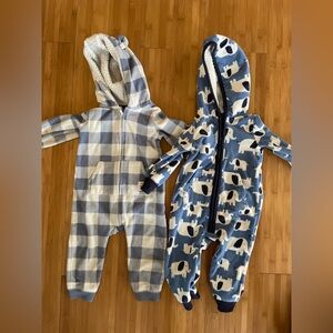 Carter's Fleece Rompers